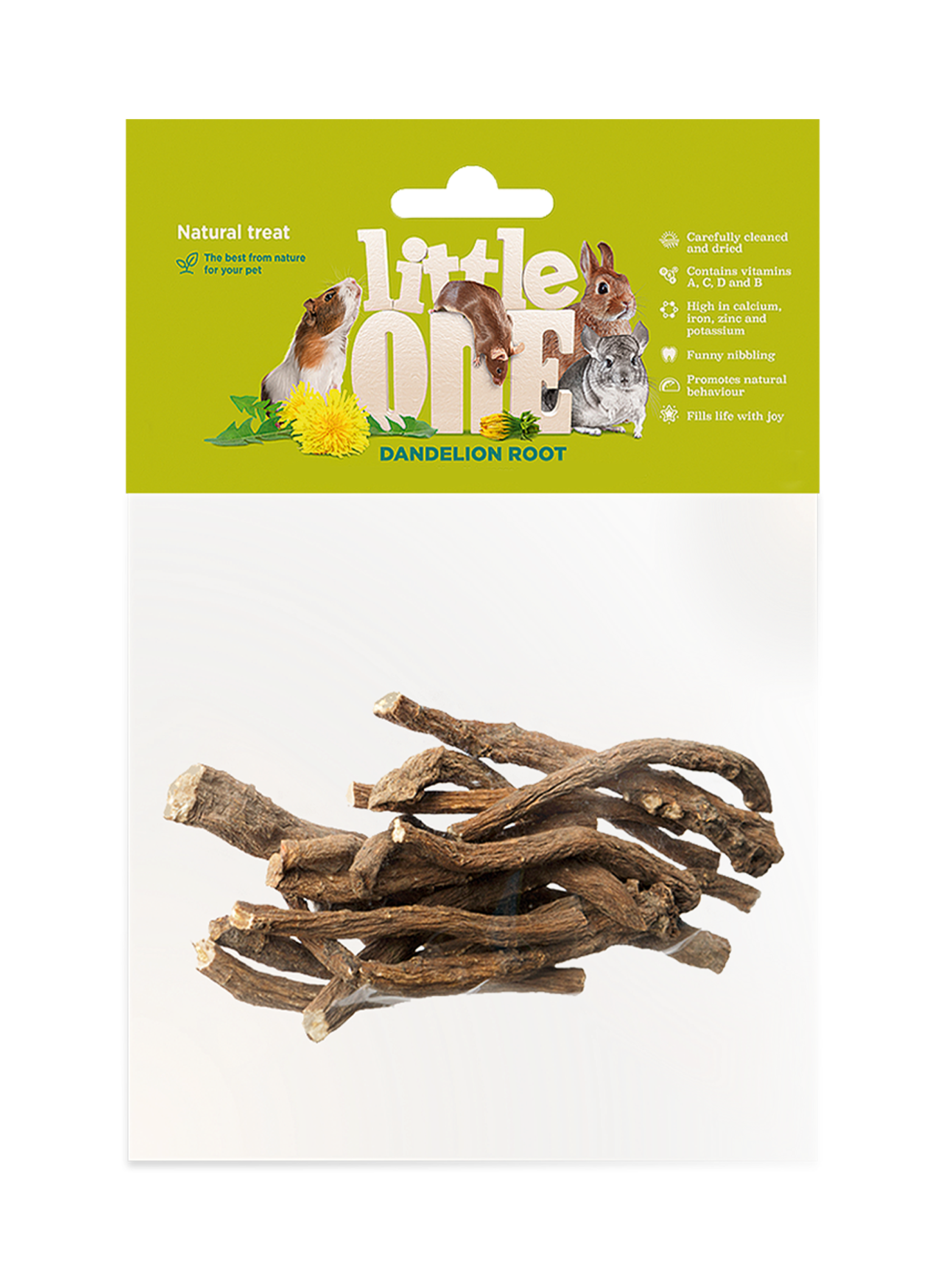 Little One Корни одуванчика. Лакомство для декоративных животных, 35 г