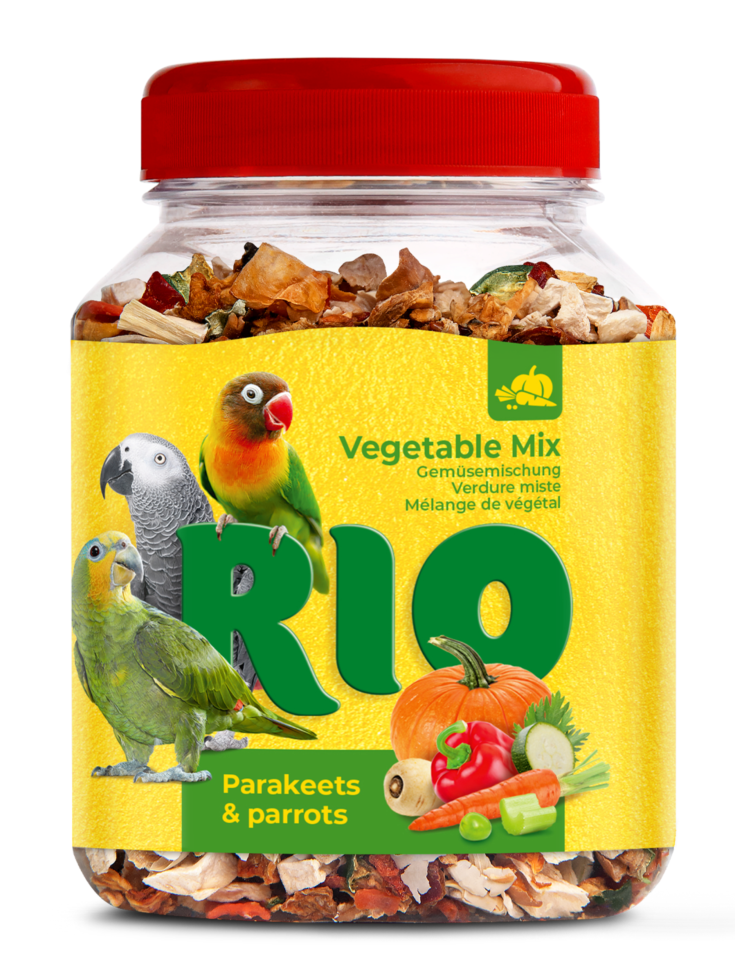 Овощная смесь RIO, лакомство для средних и крупных попугаев, 150 г