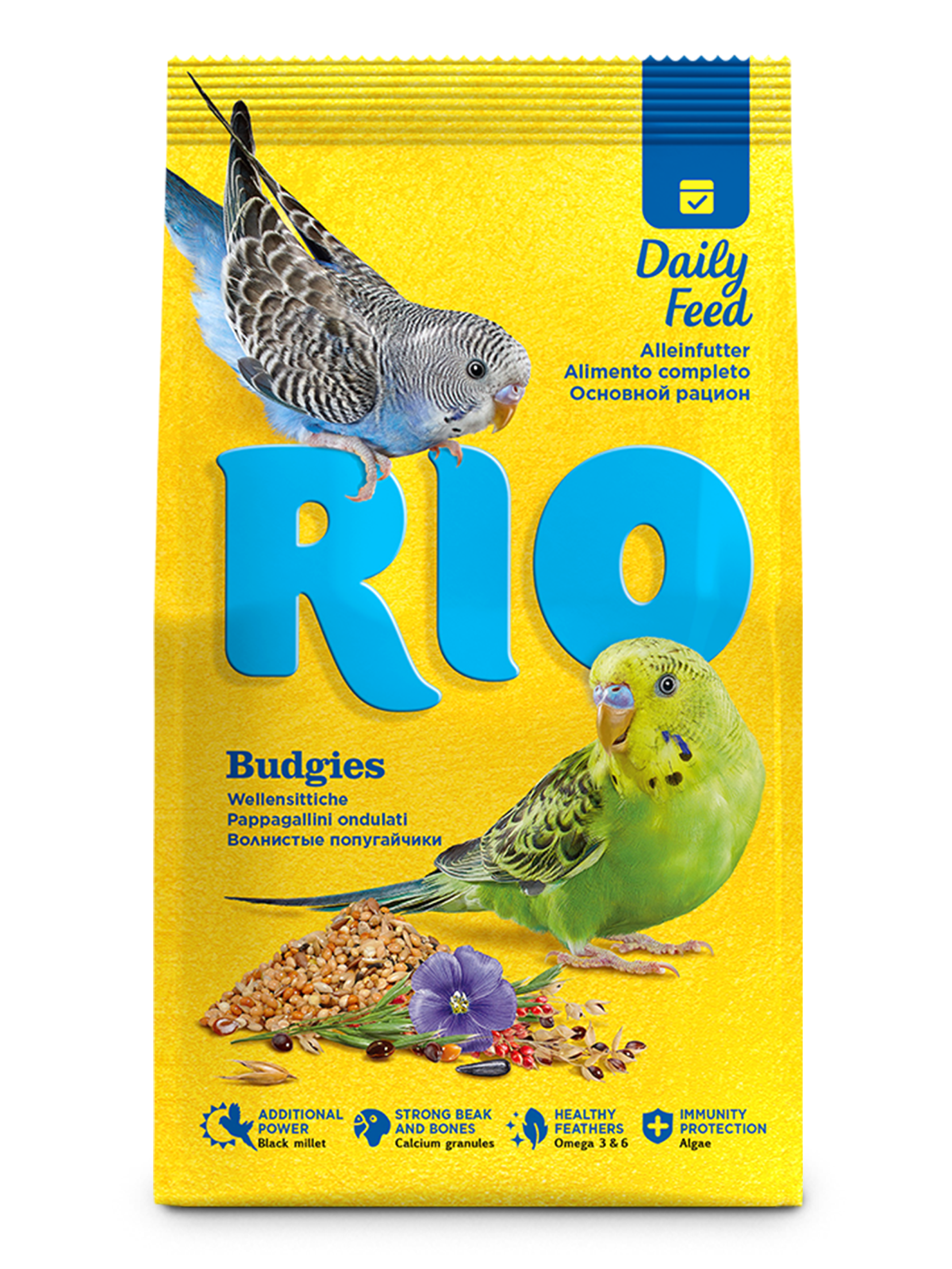 Корм RIO для волнистых попугайчиков, 1 кг