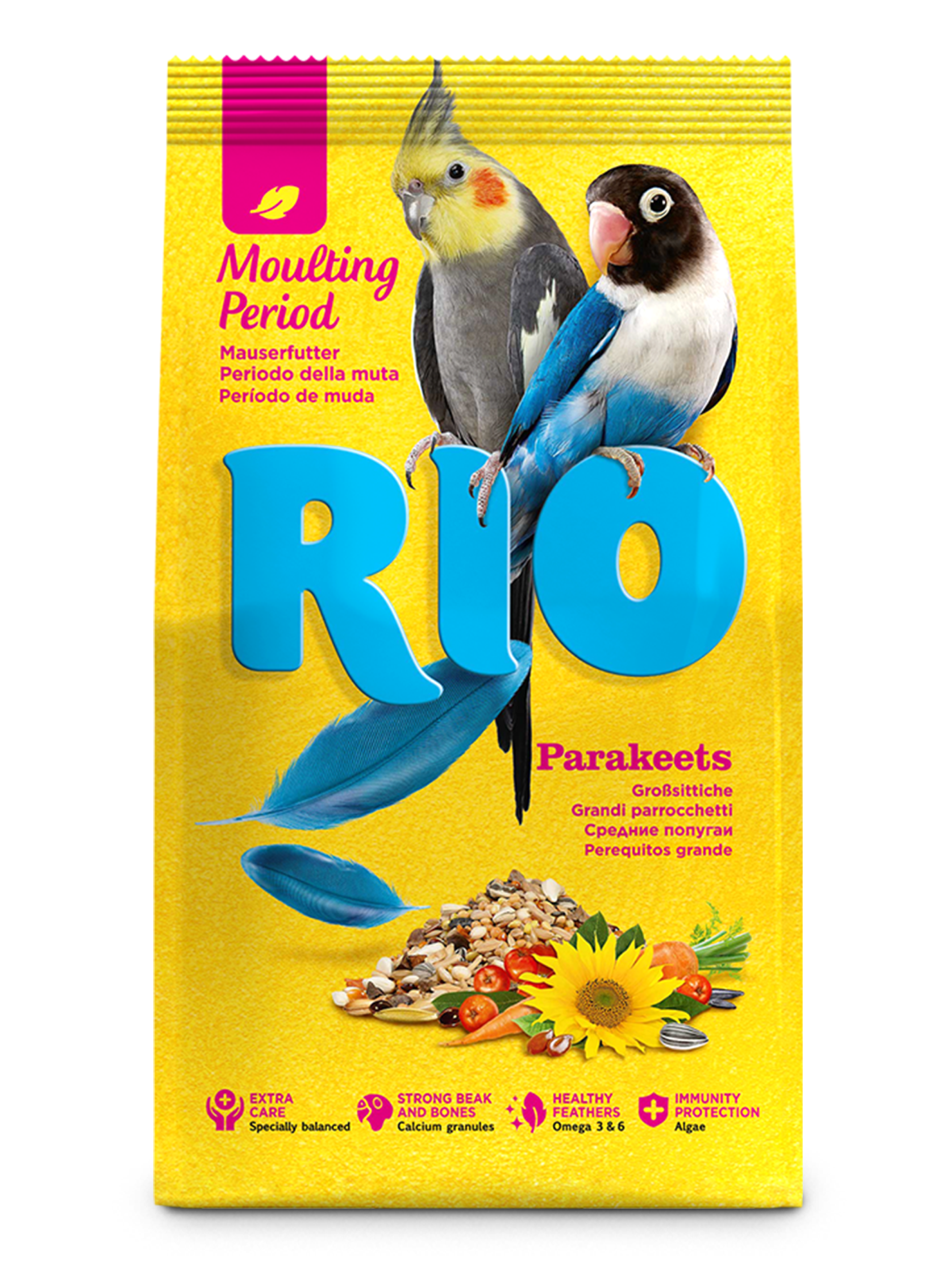 RIO Корм для средних попугаев в период линьки, 1 кг