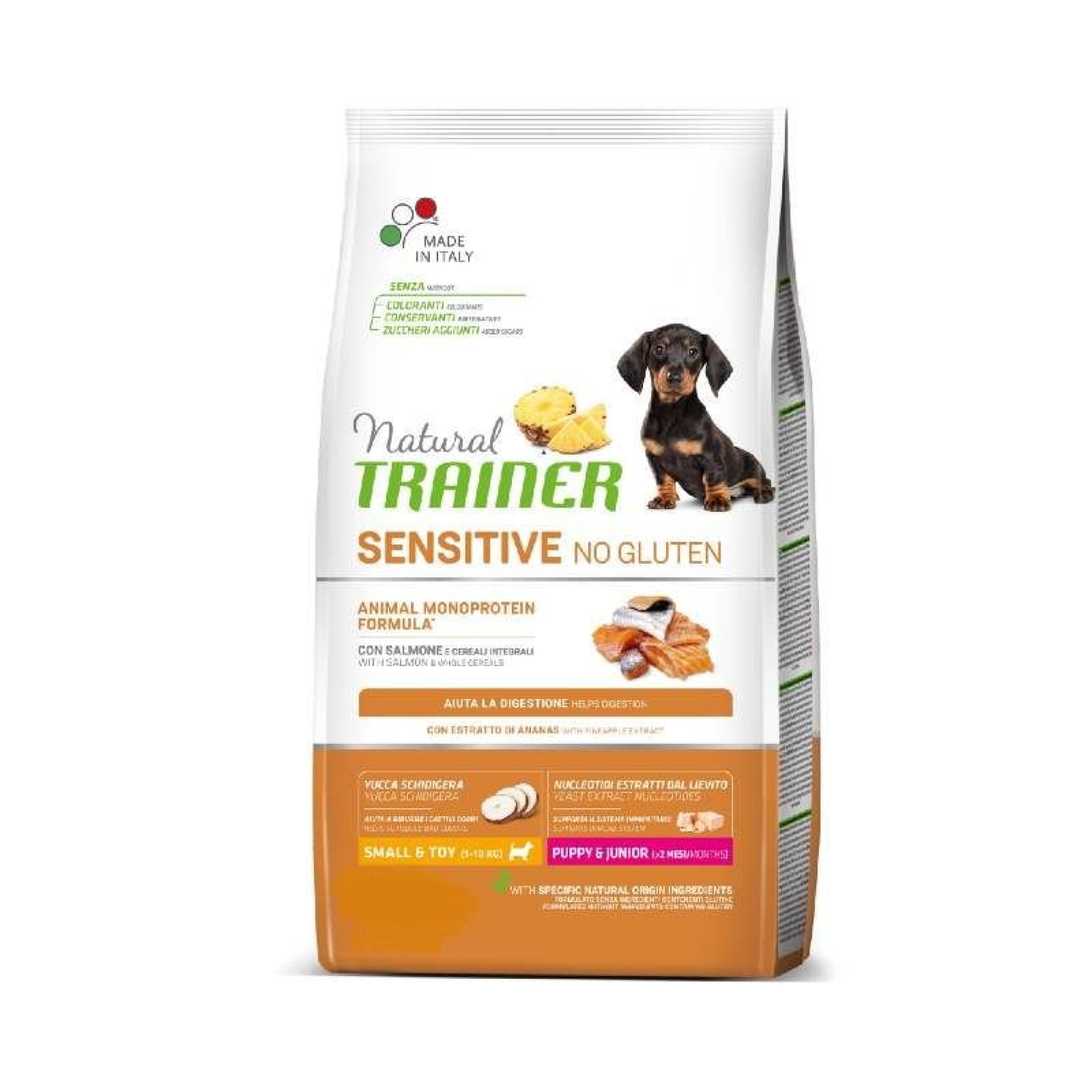 NT 2,0кг Sensitive Puppy & Junior Корм сух. для щен. мел. и мини.пор. NO GLUTEN чувств пищев, лосось