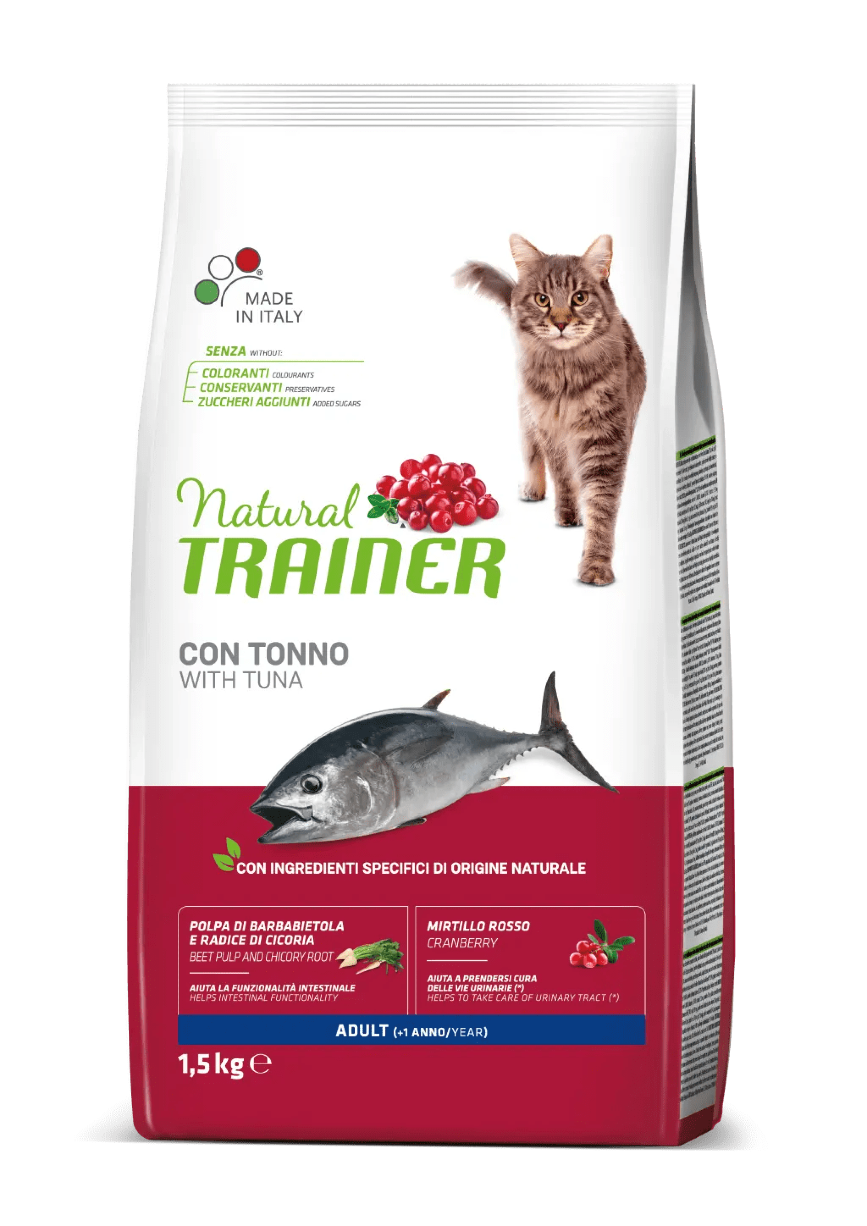 NT 1,5кг Cat Adult Корм сухой для кошек с тунцом