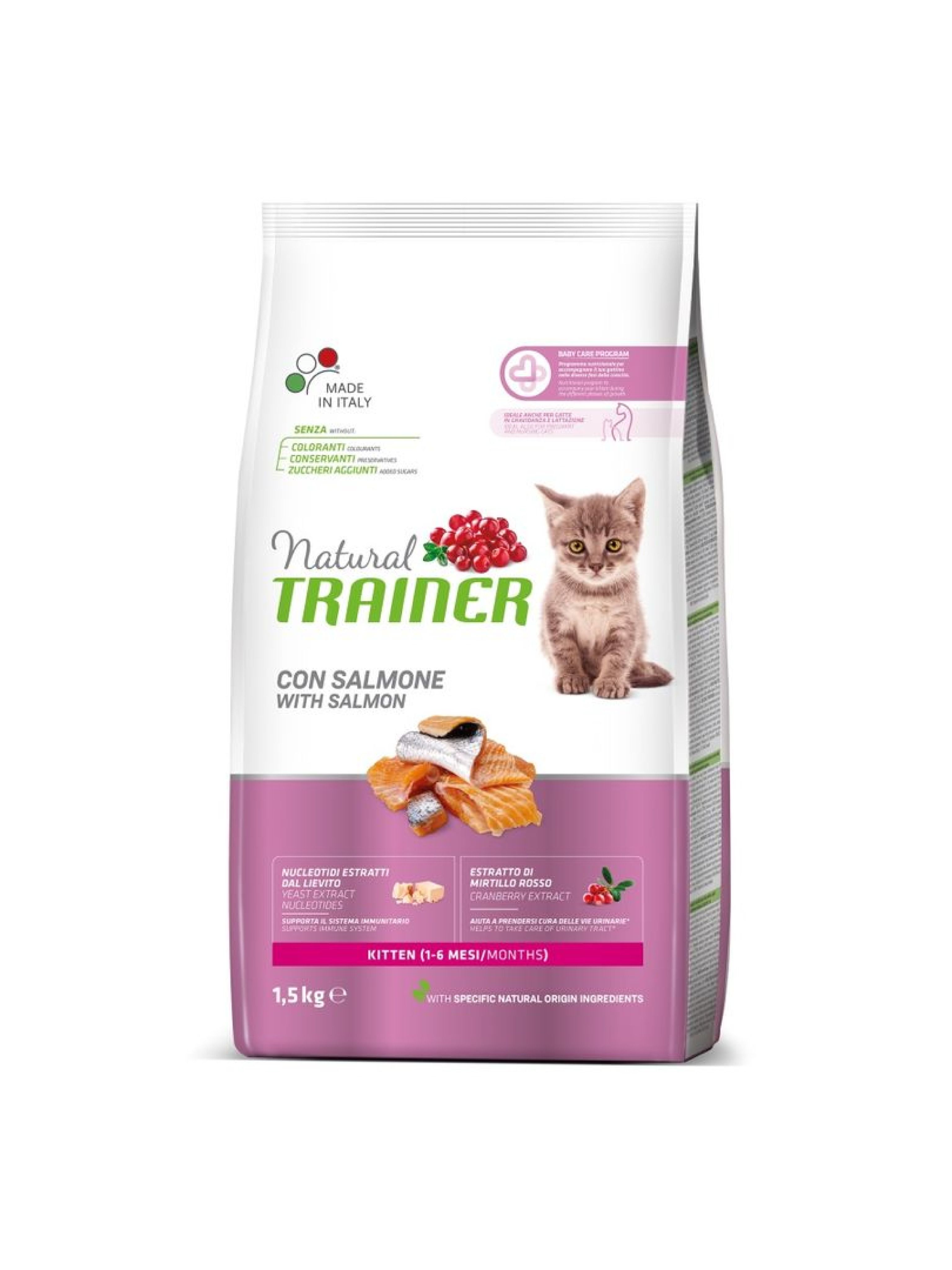NT 1,5кг Kitten Корм сухой для котят с лососем