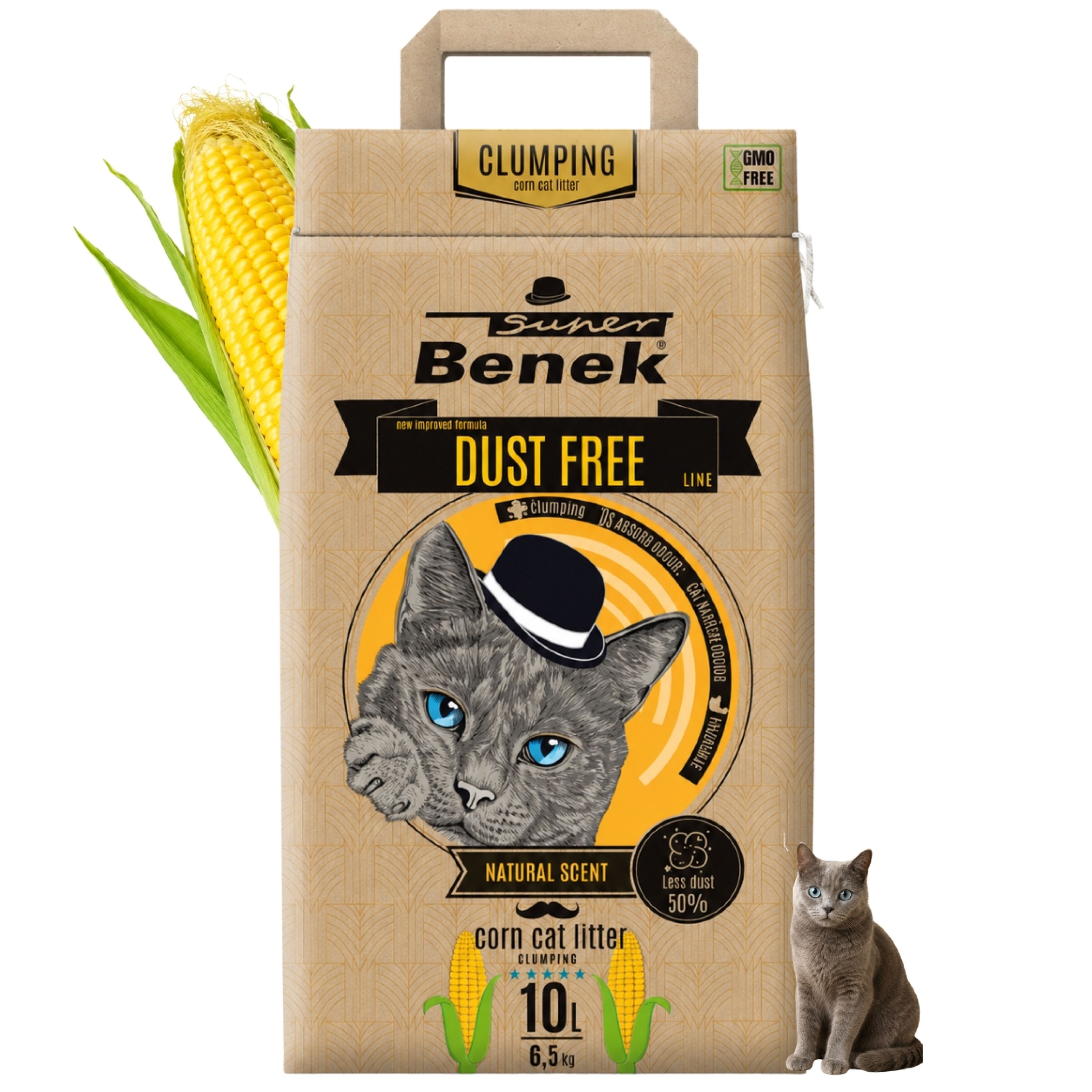 Нап д/туал SB 10L Corn Cat Натуральный "Без пыли"