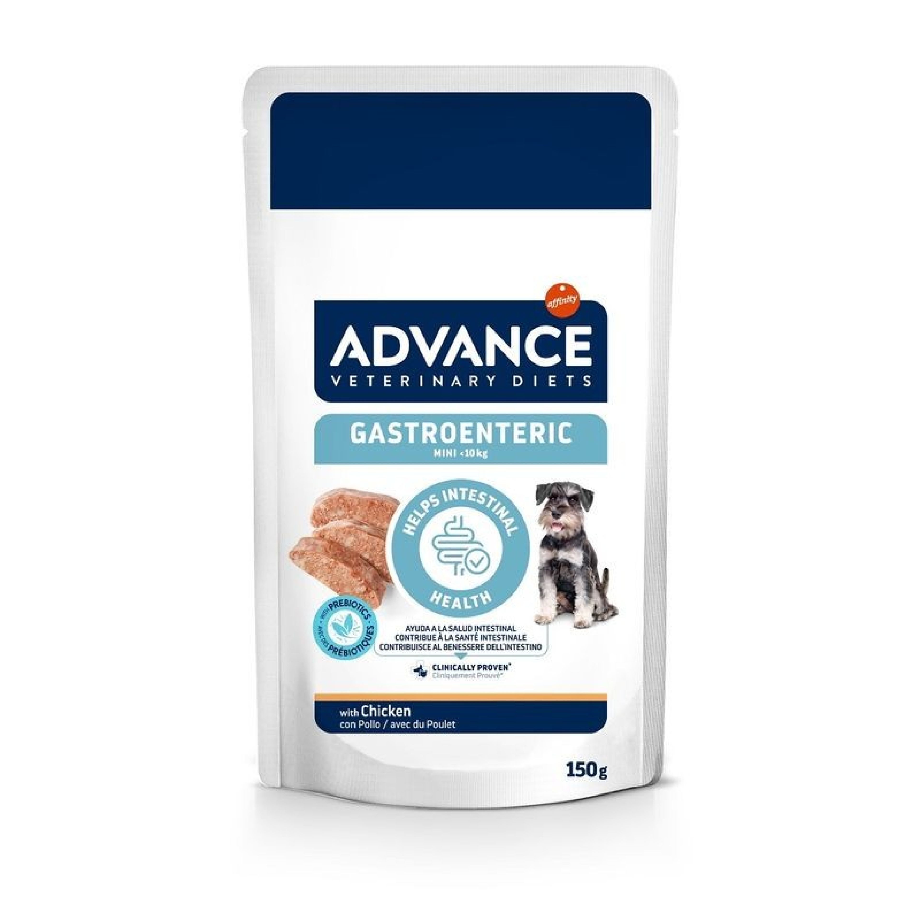 Advance VetDiet 150гр GASTROENTERIC MINI Влажный корм для щенков и взрослых собак, курица