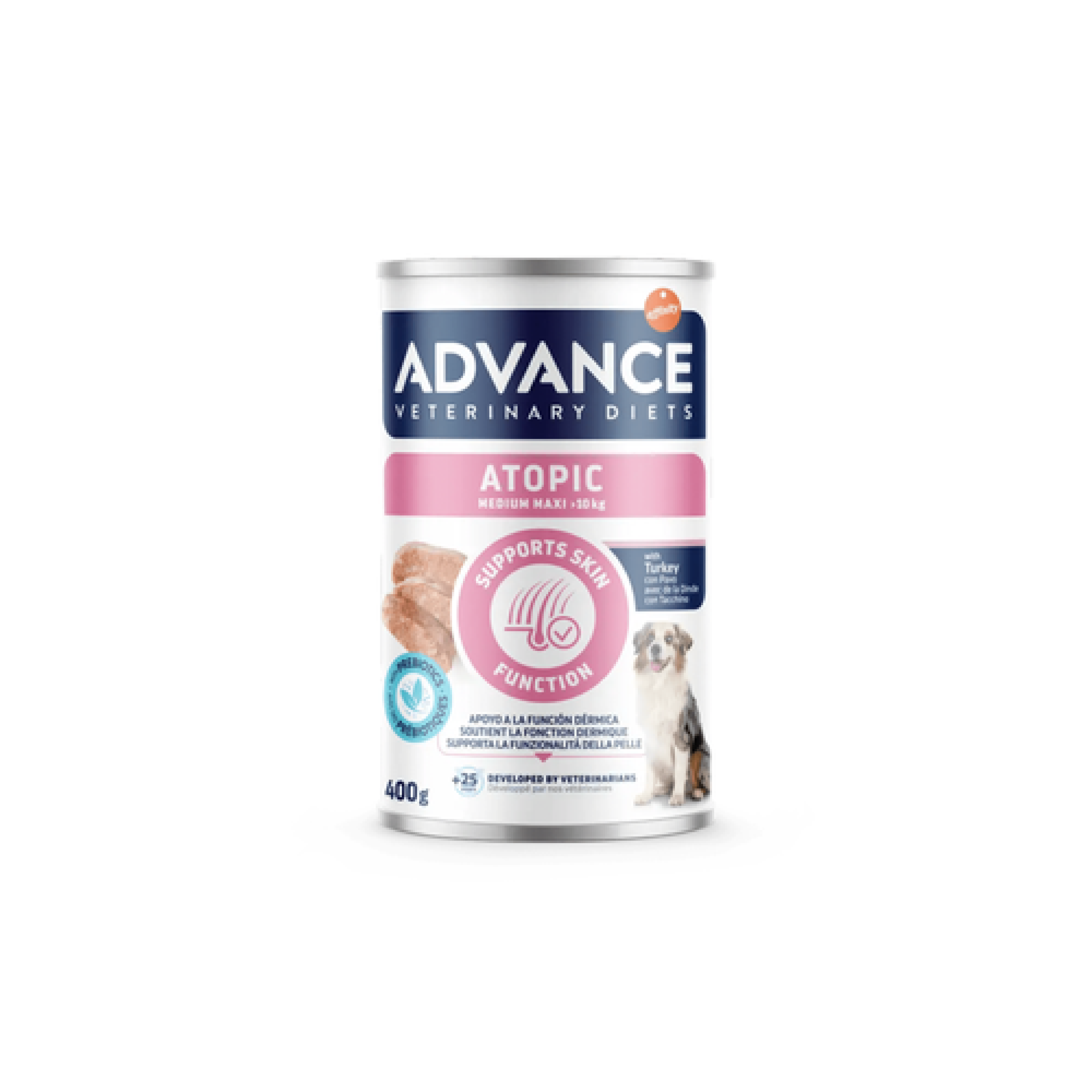 Advance VetDiet 0,4кг ATOPIC MEDMAX Влажный корм для взрослых собак, индейка