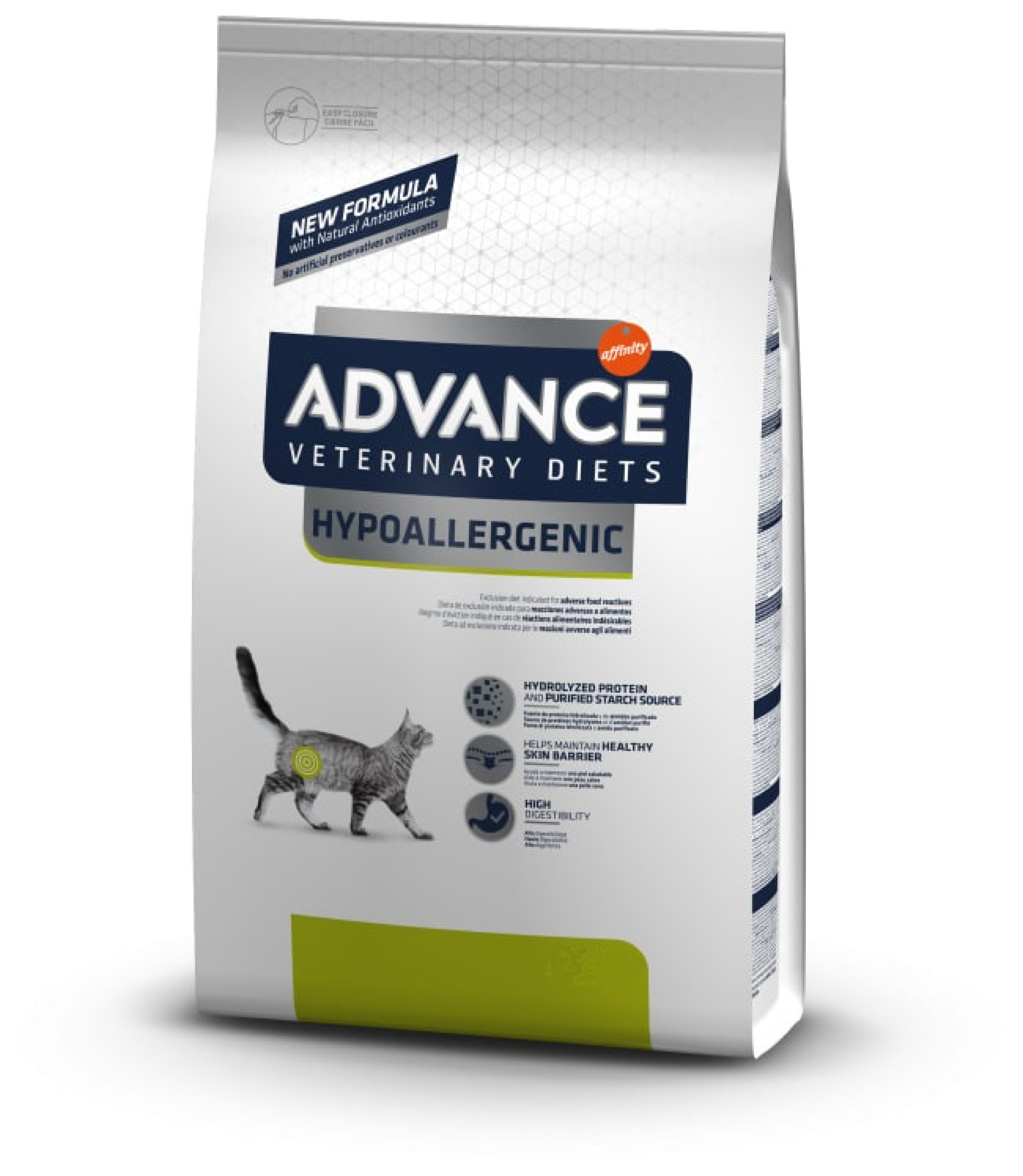 Advance VetDiet 7,5 кг HYPOALLERGENIC Сухой корм для кошек с проблемами ЖКТ и аллергией
