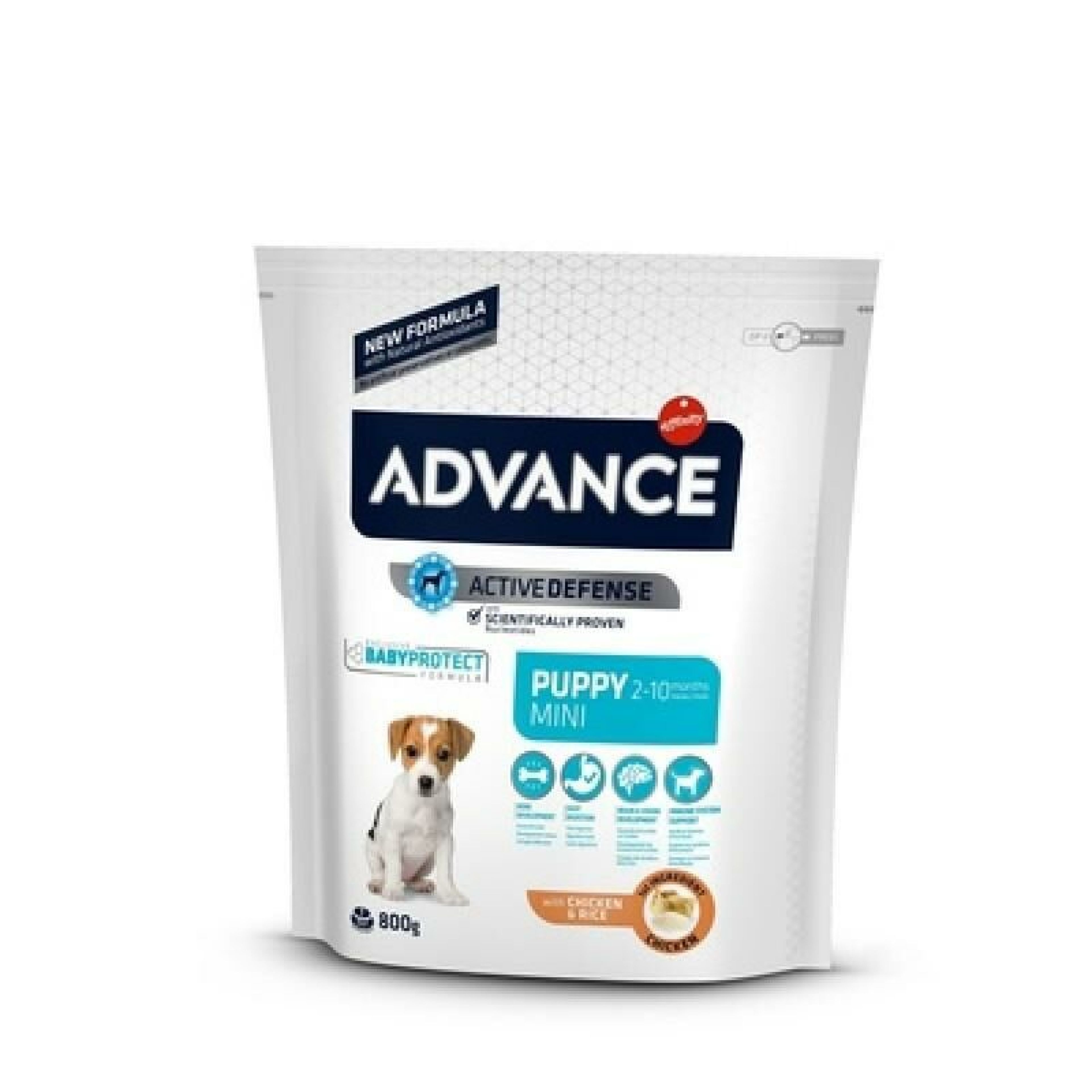 Advance 0,8кг Puppy ProtectСухой корм для щенков малых пород, курица и рис