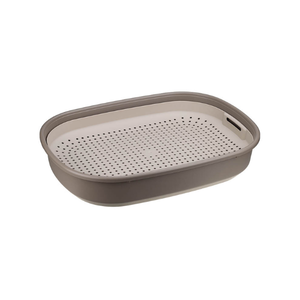 М 1831-А, капучино Лоток для кошек ЛЯ-МУРР 465х345мм с сеткой