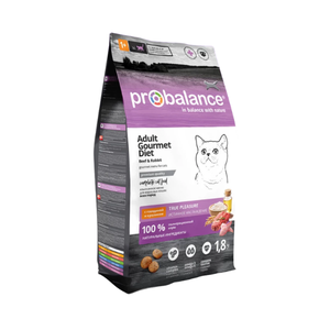 ProBalance 1.8 кг Gourmet diet Корм сухой для кошек с говядиной и кроликом