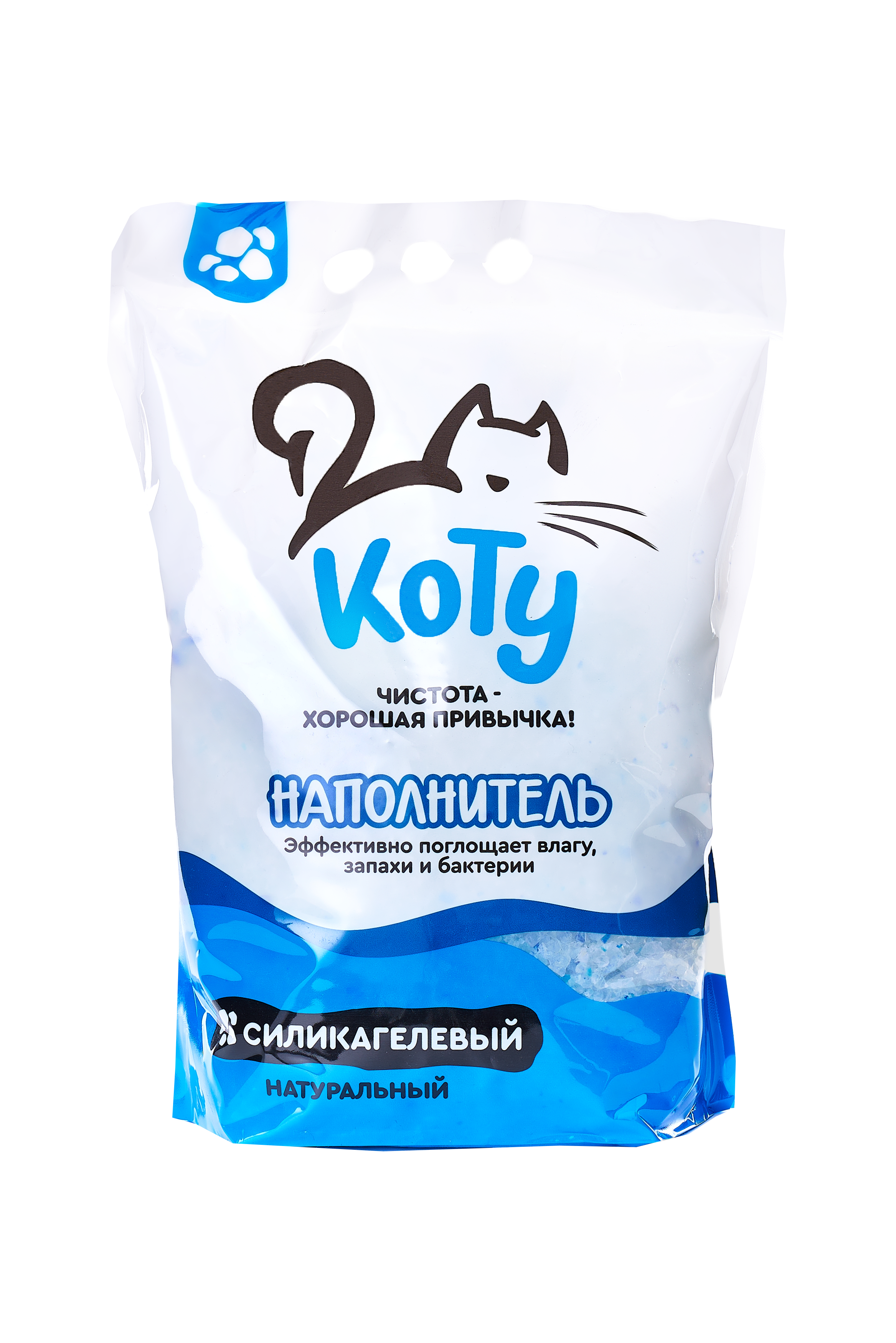 КОТУ силикагелевый наполнитель 4 л. (1,5 кг.)