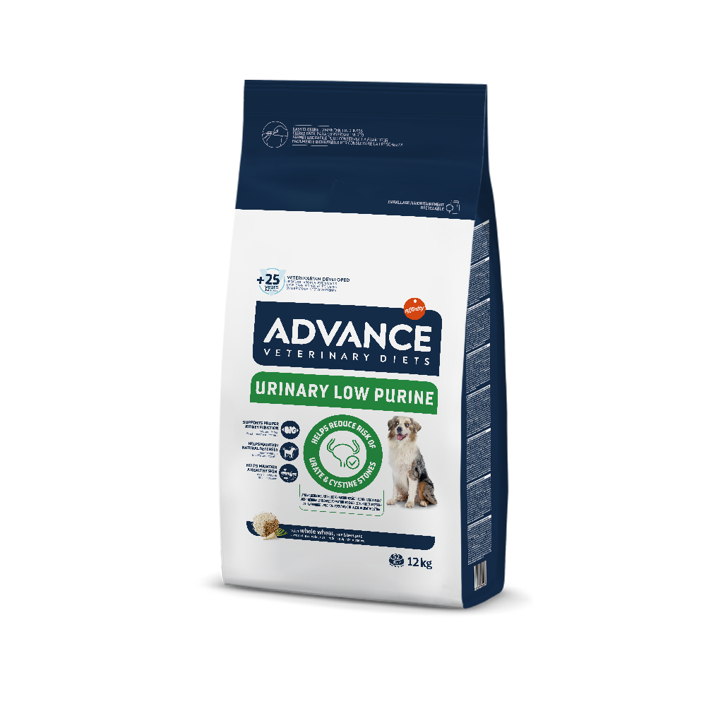 Advance VetDiet 12кг URINARY LOW Сухой корм для собак с прблем. мочеиспускания, лечение лейшманиоза.