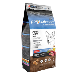 Probalance Light Beef Корм сухой для взрослых собак всех пород с говядиной, 12 кг
