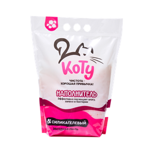 КОТУ силикагелевый наполнитель Звездная пыль 4 л. (1,5 кг.)