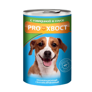 Корм д/соб PROхвост 415гр говядина (консерв)