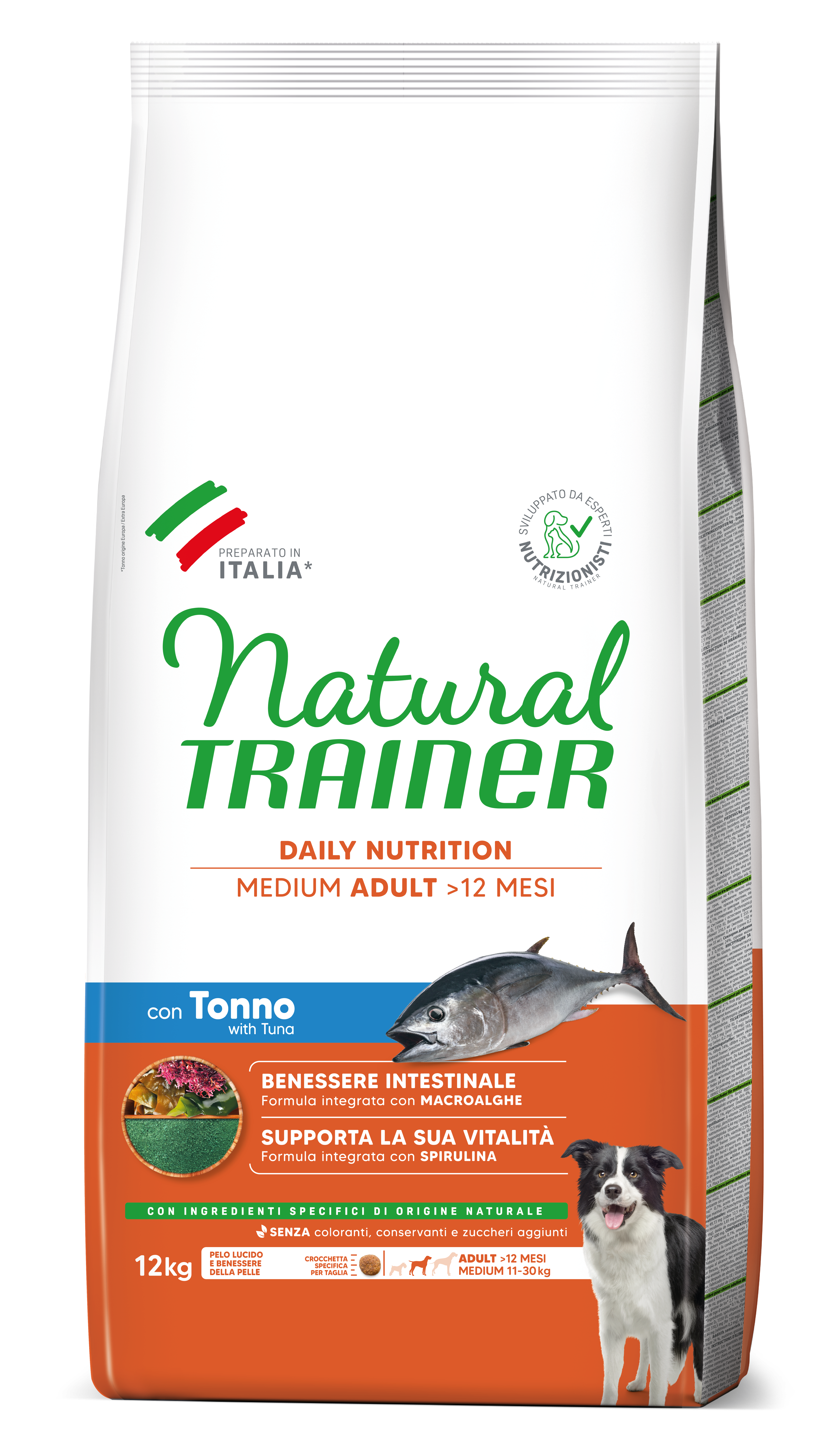 NT 12  кг Medium Adult Корм сухой для собак средних пород с тунцом, рисом и морск. водоросл.