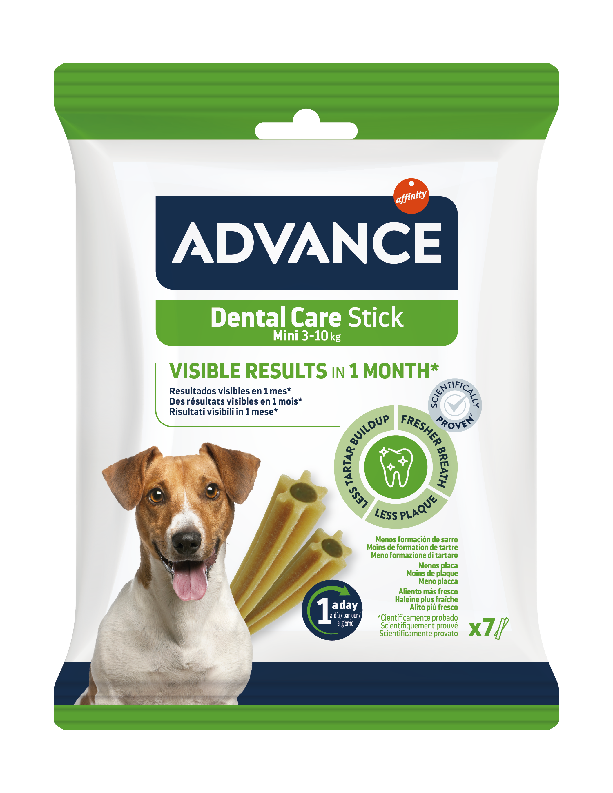 Зубные палочки Advance Dental Care Stick с тройным эффектом для собак малых пород, 90 г