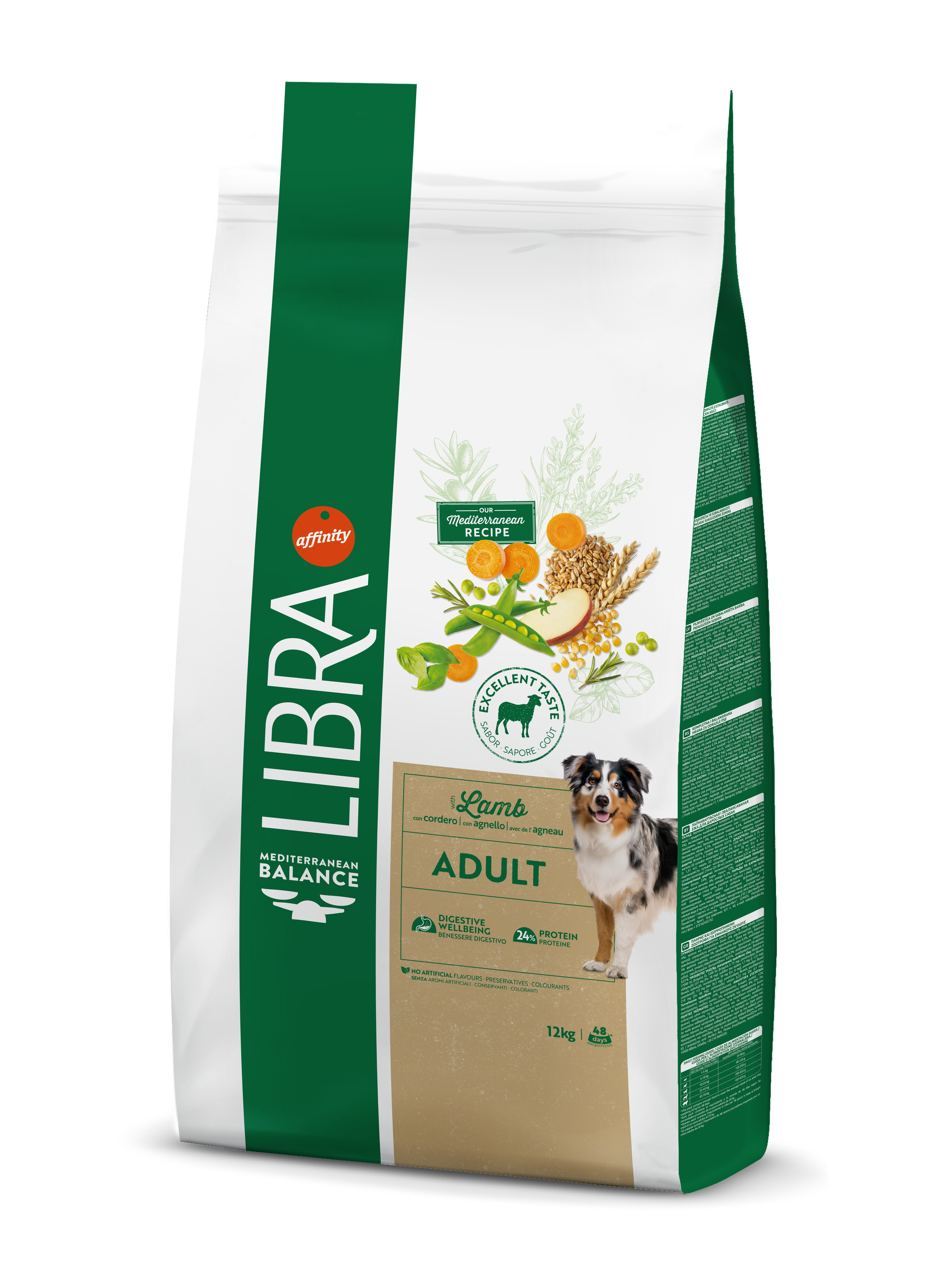 LIBRA DOG 12,0кг Adult Корм сухой для собак всех пород с ягненком