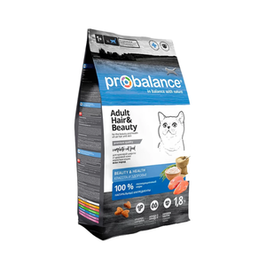 Probalance 1,8 кг HAIR&BEAUTY Корм сухой для кошек, (АЗ)