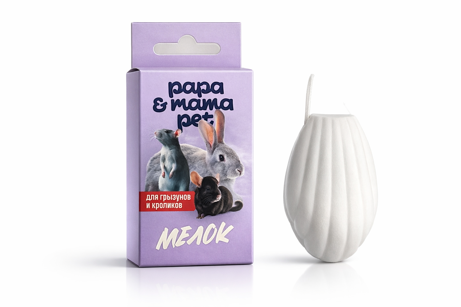 Papa&Mama Pet Мелок для грызунов и кроликов 32г.