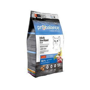 ProBalance 1,8 кг Sterilized Корм сухой для стерилиз. кошек/кастр. котов утка