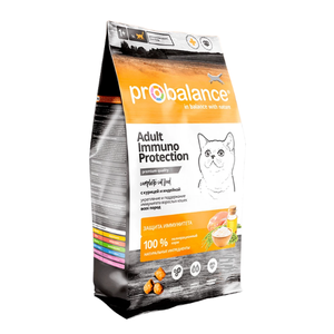 Probalance 8 кг Immuno Protection Корм сухой для кошек, курица-индейка (АЗ)