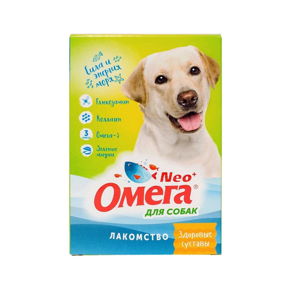 Омега Нео + С-С с глюкозамином и коллагеном <Здоровые суставы> д/собак 90 таб.
