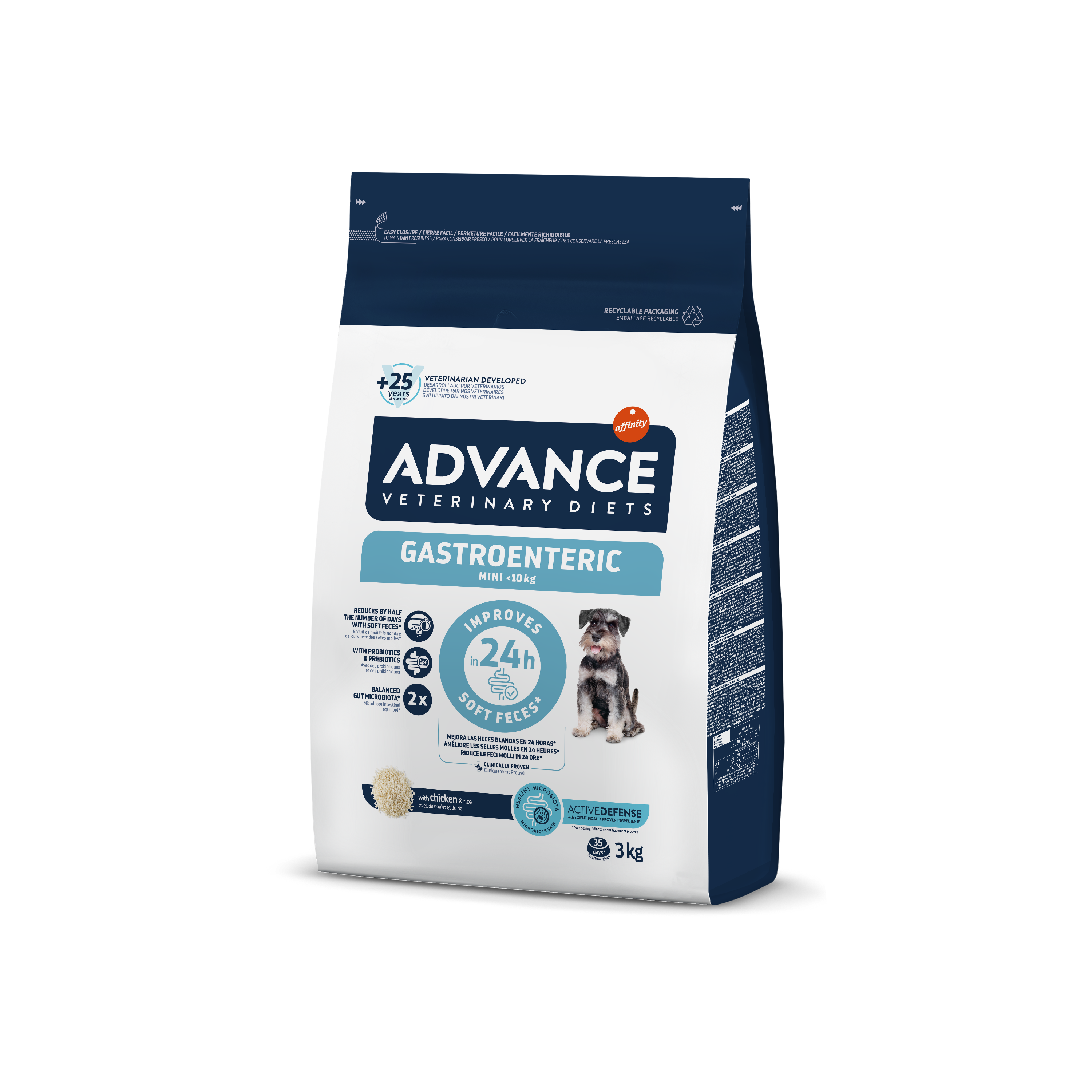 Advance VetDiet 3,0кг GASTROENTERIC CANINE MINI Сухой корм для соб.малых пород с нарушениями ЖКТ