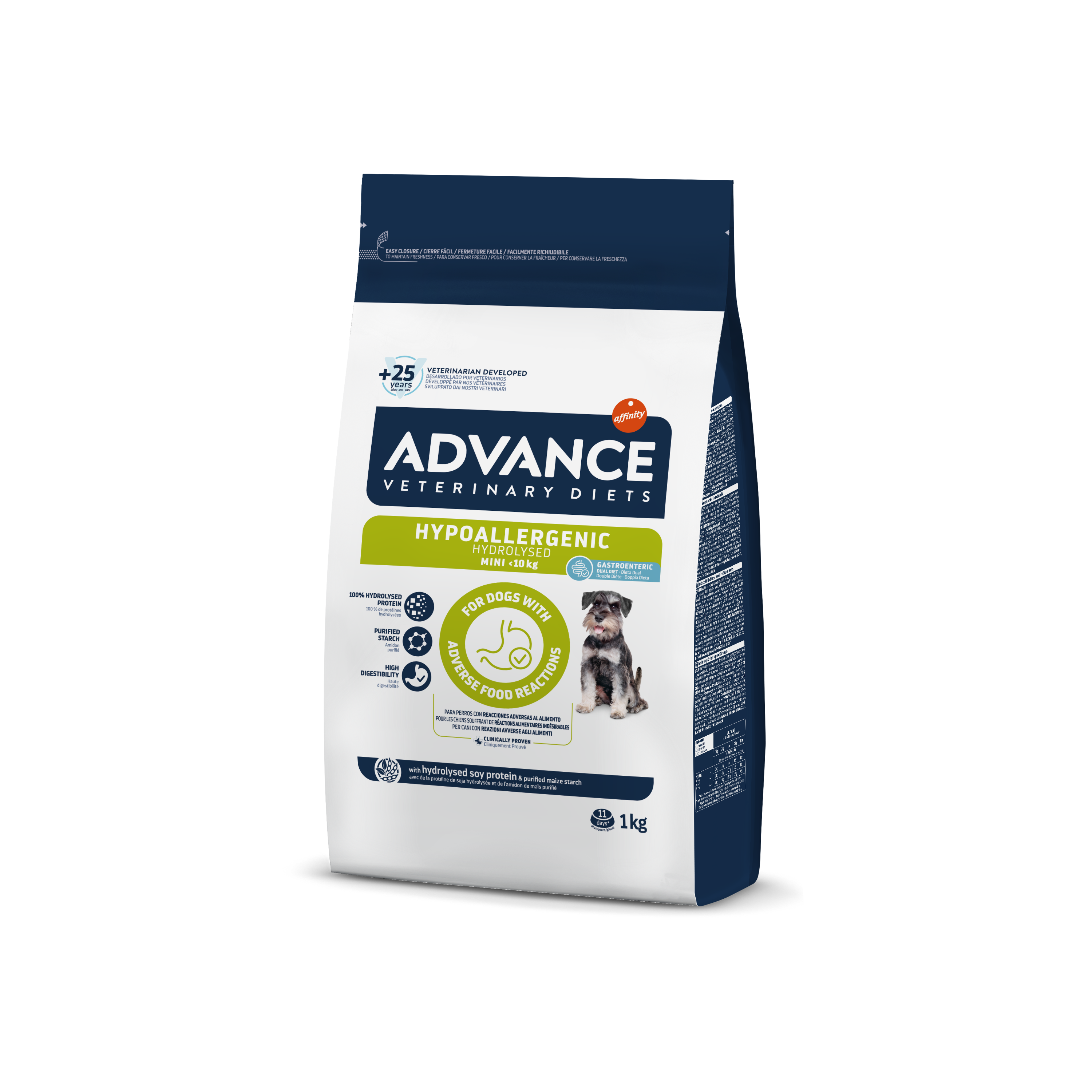 Advance VetDiet 1.0кг HYPOALLERGENIC MINI( д/соб малых пород с пробл.ЖКТ и пищ.аллер.)
